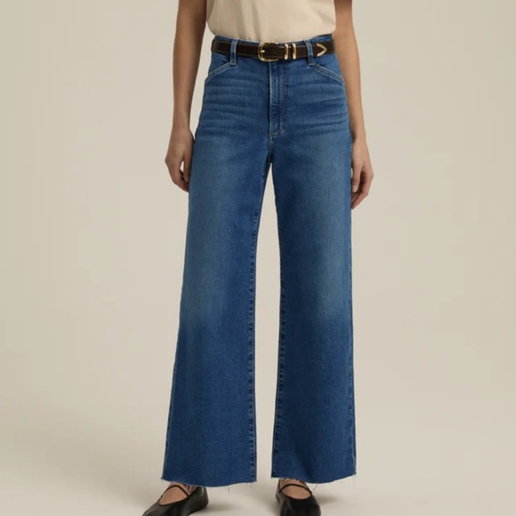 Favorite Daughter Denim - FAVORITE DAUGHTER - THE MISCHA SUPER HIGH RISE WIDE LEG ANKLE